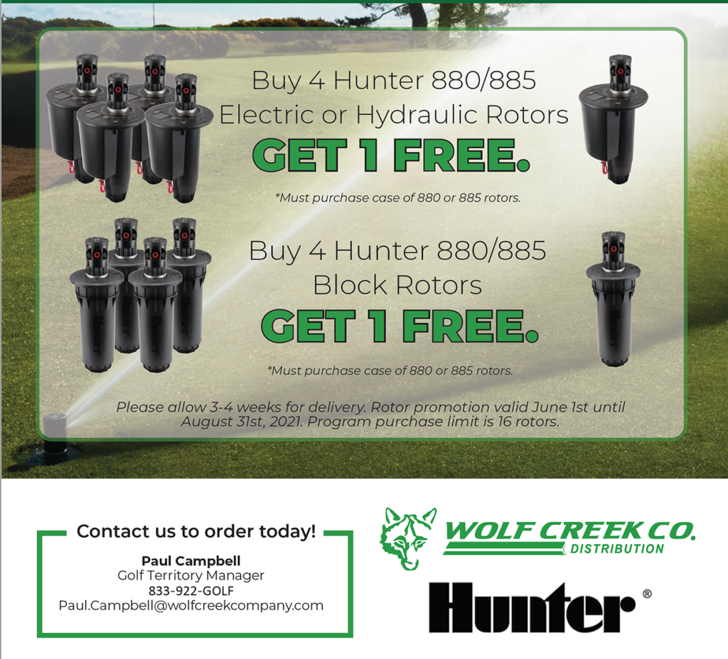 Hunter golf rotor promotion 